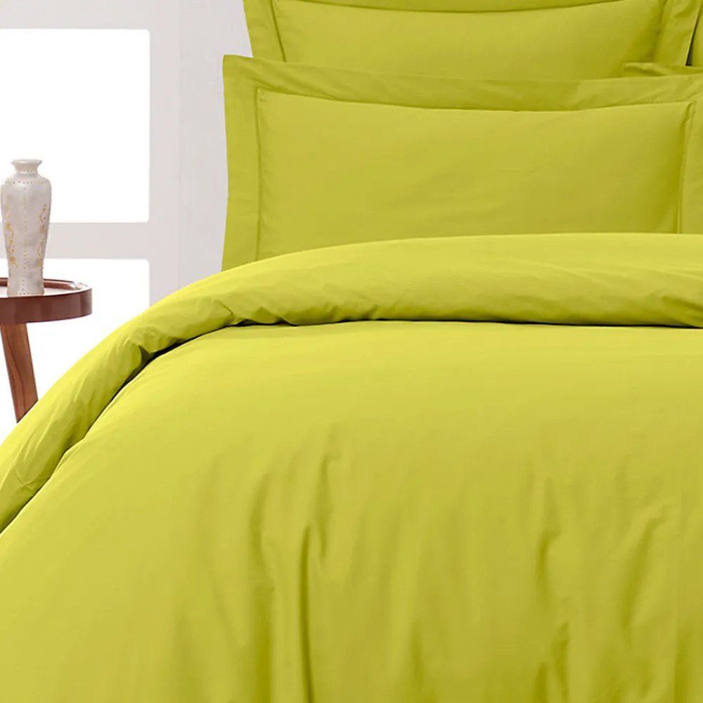 Lot de 2 taies d'oreiller en percale de coton Citronelle 50x70 cm SOFT PERCALE>Sensei Maison Discount