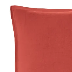Lot de 2 taies d'oreiller en gaze de coton Terracota 65x65 cm LOFT>Sensei Maison Online