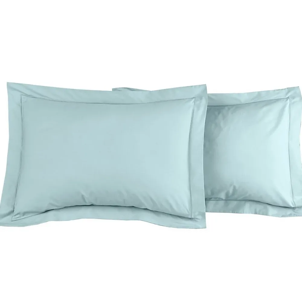 Sensei Maison Lot de 2 taies d'oreiller en percale de coton Bleu Arctic 50x70 cm SOFT PERCALE* Taie D'Oreiller