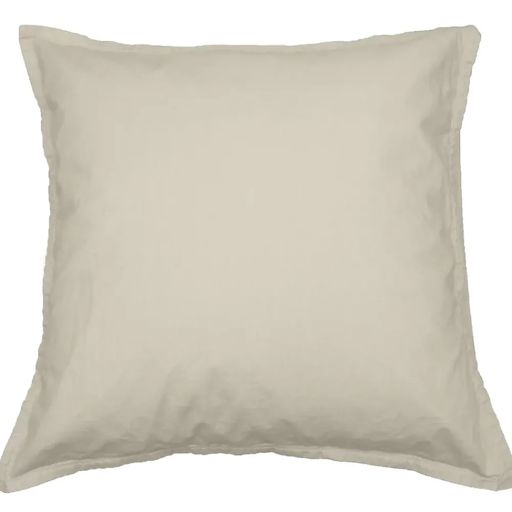 Sensei Maison Lot de 2 taies d'oreiller en flanelle de coton Ficelle 65x65 cm KLAPPEN* Taie D'Oreiller