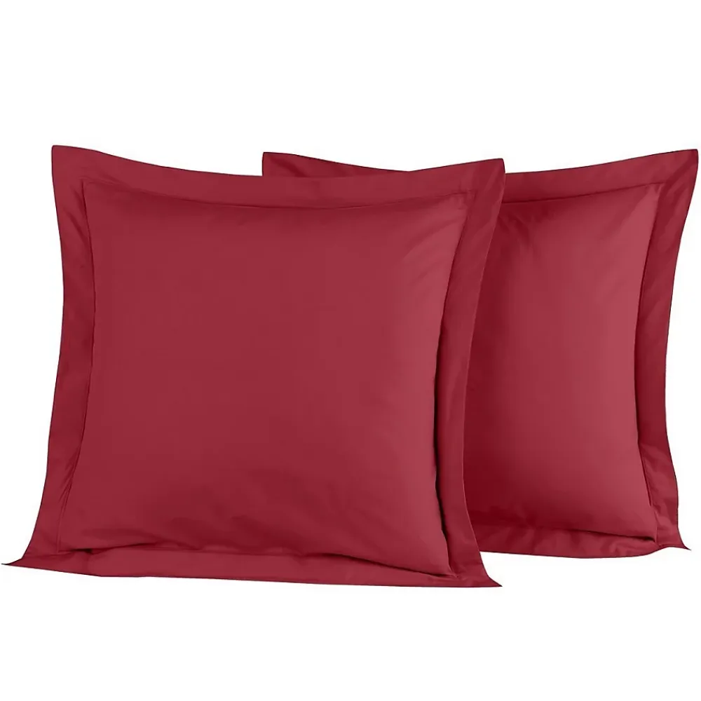 Sensei Maison Lot de 2 taies d'oreiller en percale de coton Cardinal 65x65 cm SOFT PERCALE* Taie D'Oreiller