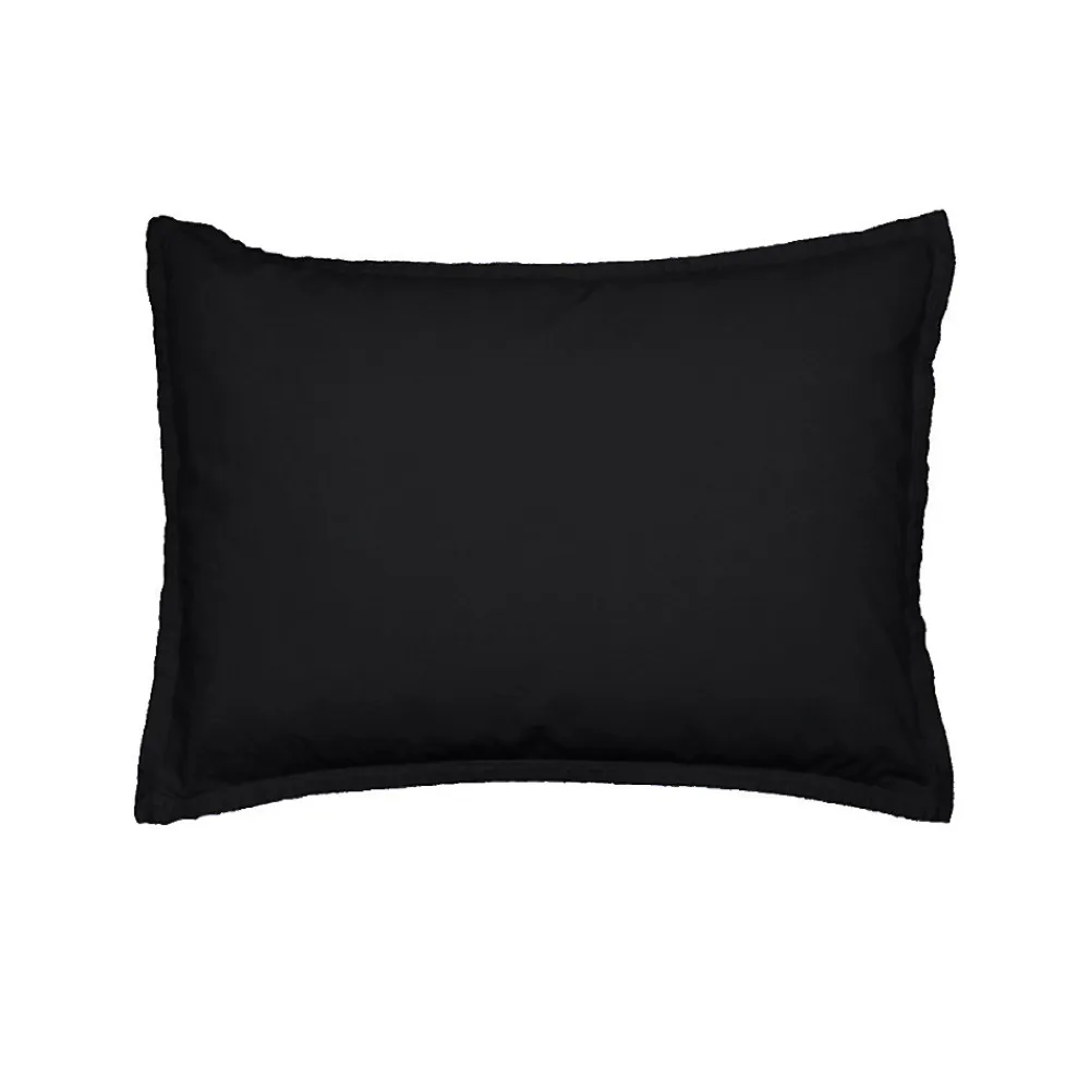Lot de 2 taies d'oreiller en flanelle de coton Anthracite 50x70 cm KLAPPEN>Sensei Maison Online