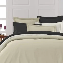 Sensei Maison Lot de 2 taies d'oreiller en percale de coton Ficelle 65x65 cm SOFT PERCALE* Taie D'Oreiller