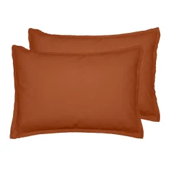 Sensei Maison Lot de 2 taies d'oreiller en flanelle de coton Auburn 50x70 cm KLAPPEN* Taie D'Oreiller