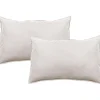 Lot de 2 taies d'oreiller Palace pur coton teint lavé 63 fils/cm² - Palace Naturel - Lot de 2 taies d'oreiller 50 x 70>Vent Du Sud Discount