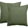 Lot de 2 taies d'oreiller percale pur coton peigné longues fibres 80 fils/cm² - Mousse - Lot de 2 taies d'oreiller 65>Vent Du Sud Clearance