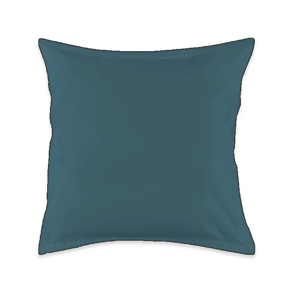 Future Home Lot de 2 taies d'oreiller unies en coton finition bourdon 65x65cm* Taie D'Oreiller