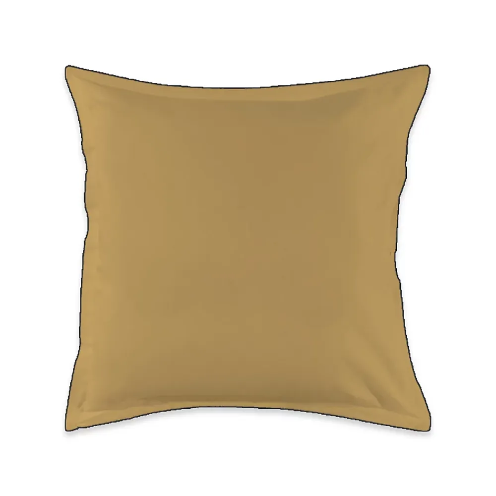 Future Home Lot de 2 taies d'oreiller unies en coton finition bourdon 65x65cm* Taie D'Oreiller