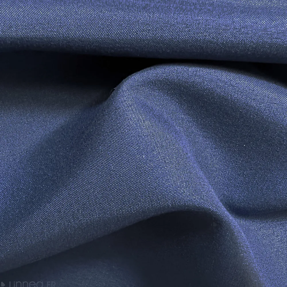 Lot de 2 taies d'oreiller 50x70 cm polyester microfibre LAGO bleu marine>Linnea Best