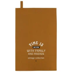 Lot de 3 torchons Helu jaune ocre - Atmosphera><noscript><img width=