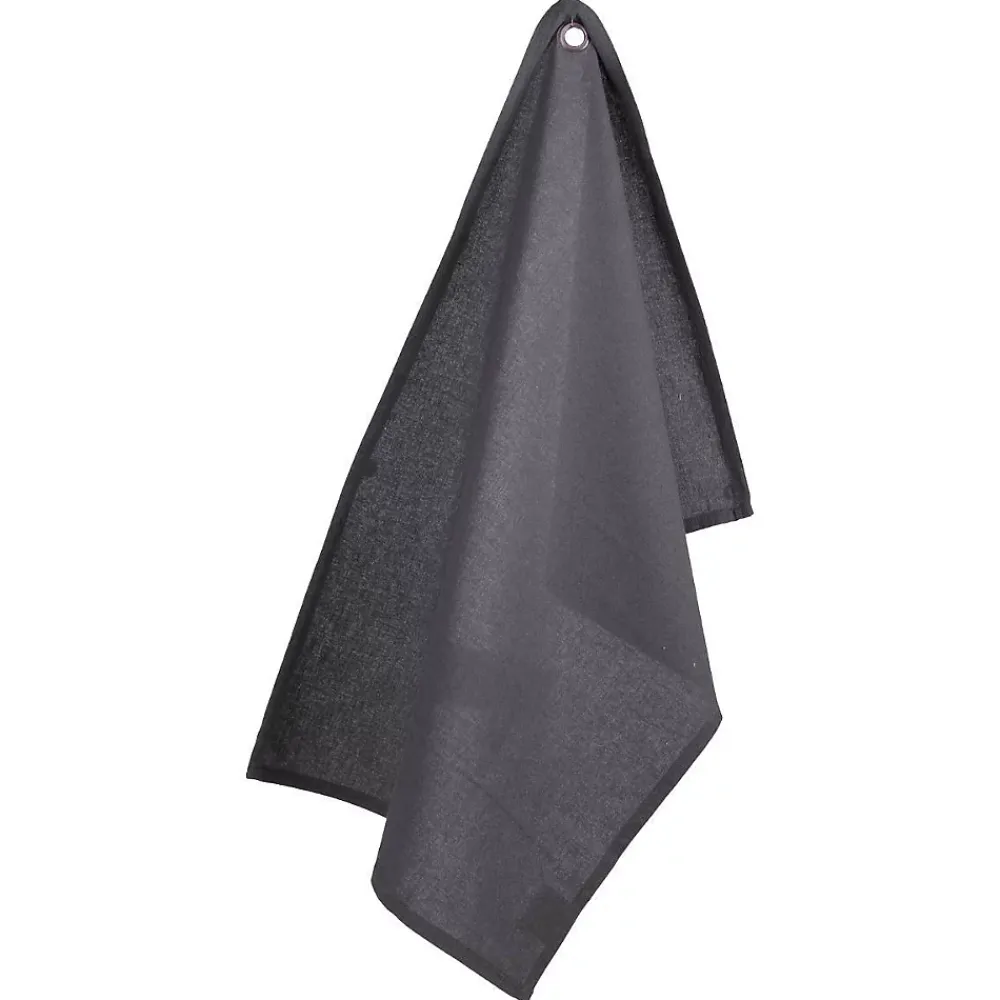 Atmosphera Créateur D'Intérieur Lot de 2 torchons imprimés - coton - gris foncé - 45x70 cm - Atmosphera* Boutis, Couvre-Lit, Édredon