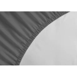 Drap Housse 100% coton 160x200x25 cm - Gris foncé>Lovely Home Outlet