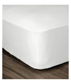 Lovely Home Drap Housse 100% coton 160x200x30 cm blanc* Drap Plat