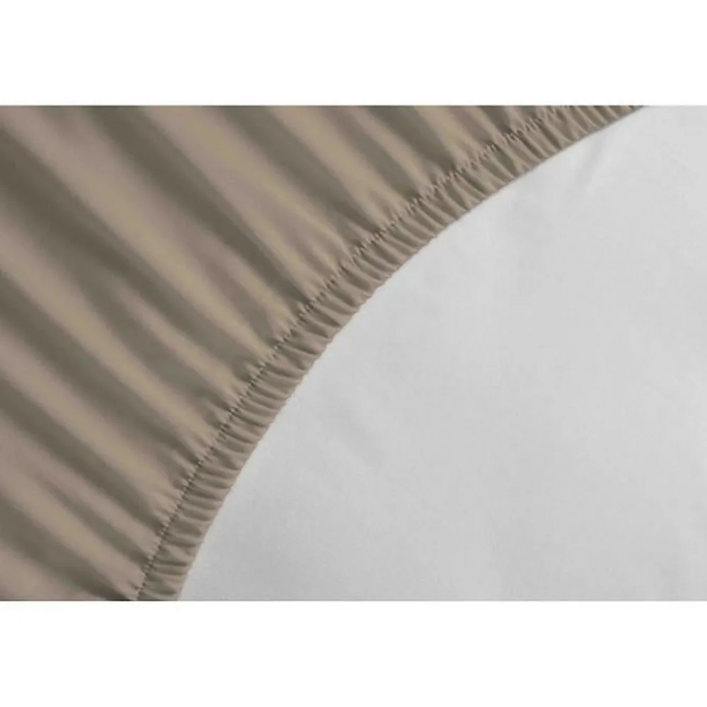 Drap Housse 100% coton 90x190x25 cm beige>Lovely Home Clearance