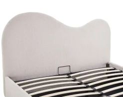 Best Mobilier Lucas - lit coffre - 160x200 cm - en velours texturé -* Lit Coffre