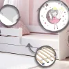 Kobi LUK lit enfant avec tiroir et barreau 140x70 princesse endormie* Lit Avec Rangement
