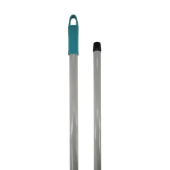 GoodHome Manche à balais en métal gris clair L.117cm* Balai Et Tête De Balai