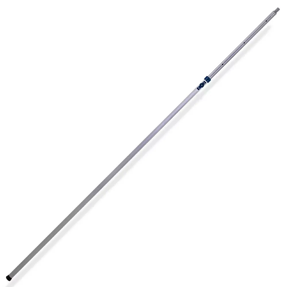 Terre Jardin Manche télescopique aluminium 6 mètres Gris* Balai Et Tête De Balai