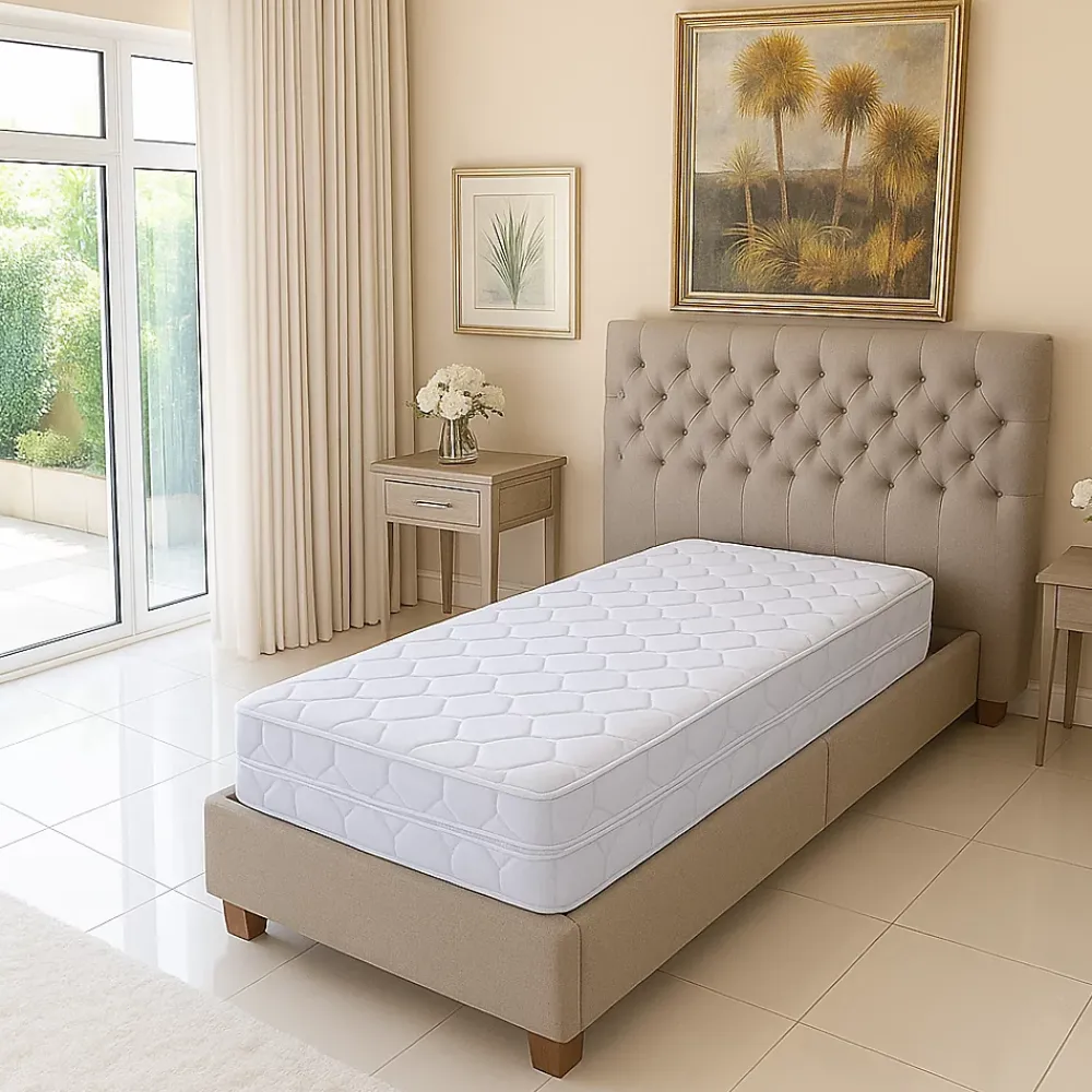 King Of Dreams Matelas 23 cm 80x190 Trés Ferme contact Mémoire de Forme + embourrage 100 % polesther - âme 100 % polyuréthane poli lattex Indéfor* Matelas