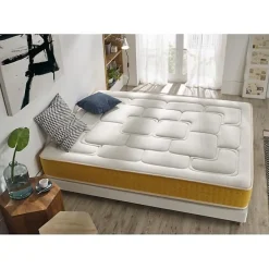 Matelas - ECCO - Elite Gold - 80x200 cm - Mousse à Mémoire - Épaisseur 25 cm - Anti-acarien><noscript><img width=