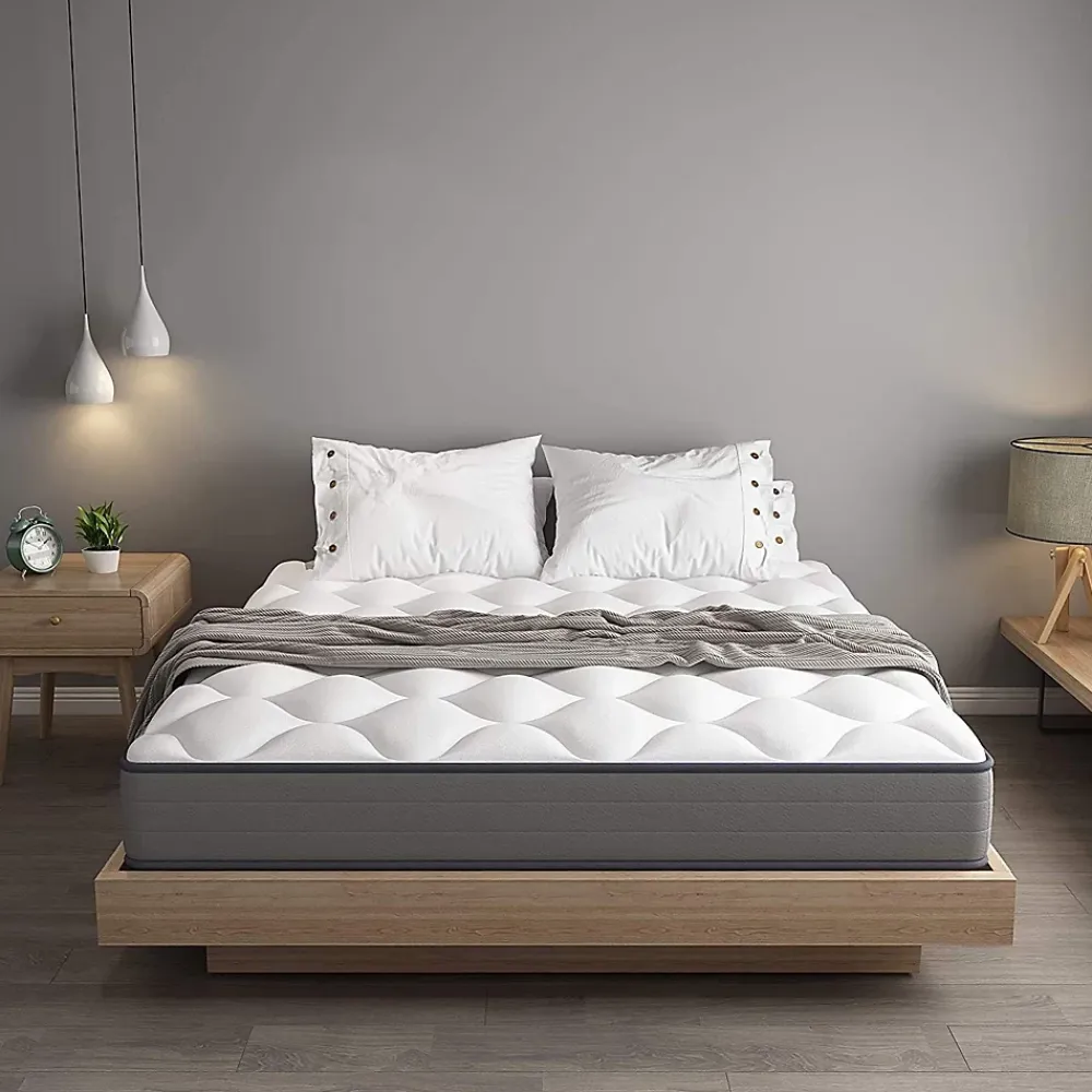 Teeno Matelas à ressorts 140 x 200 cm, 20 cm d'épaisseur, 7 zones ergonomiques* Matelas