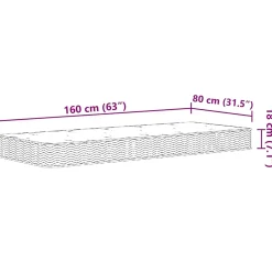 Vidaxl Matelas à ressorts Bonnell pour enfants moyen 80x160 cm* Matelas