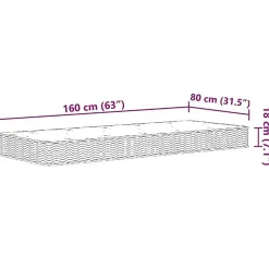 Vidaxl Matelas à ressorts Bonnell pour enfants moyen 80x160 cm* Matelas