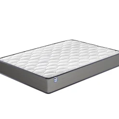 Teeno Matelas à ressorts de 20 cm d'épaisseur + cadre de lit en métal de 160x200 cm* Ensemble Sommier Et Matelas