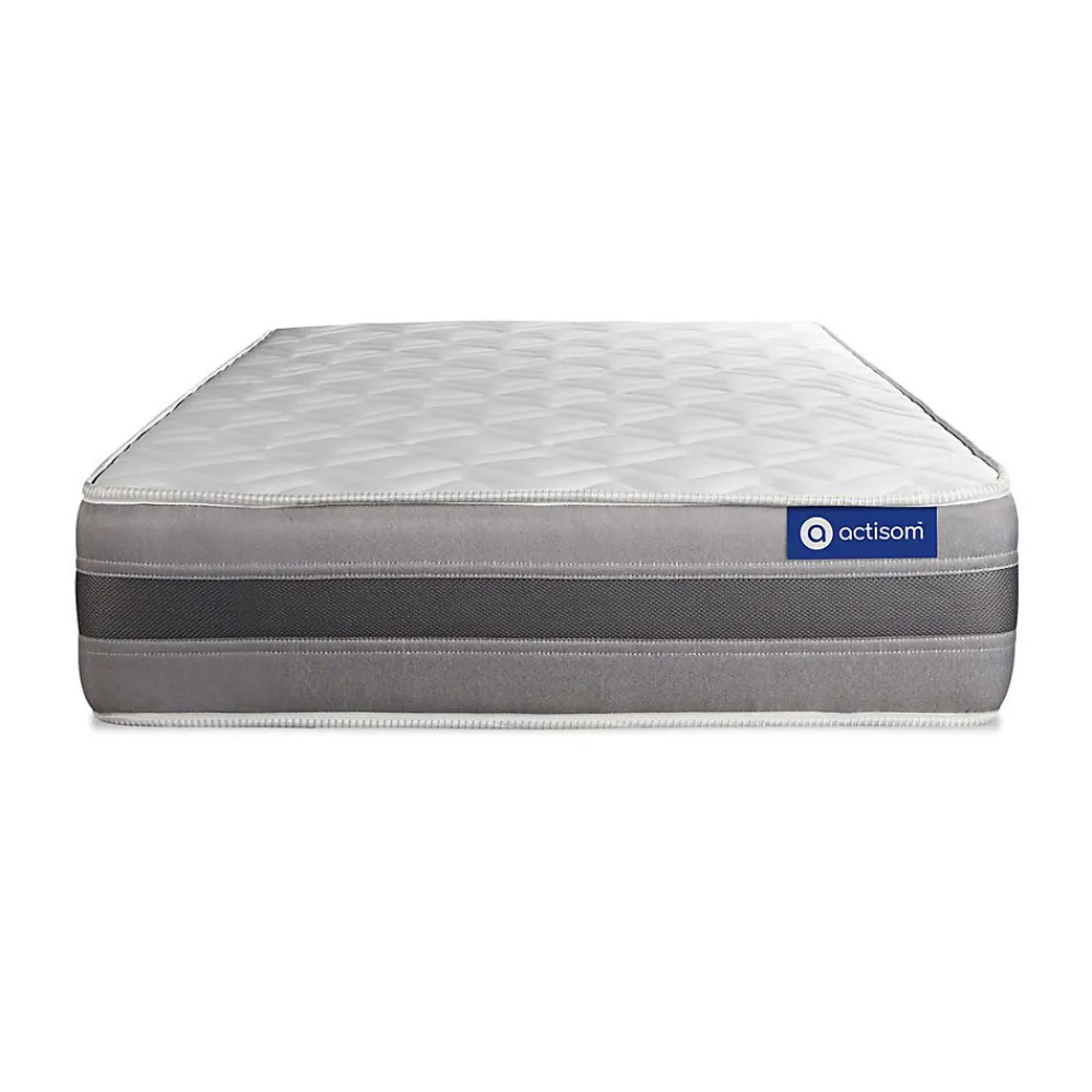 Matelas Ressorts ensachés et mémoire de forme - Confort : Mi-ferme>Actisom Outlet