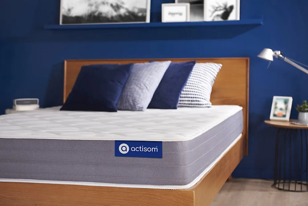Matelas Ressorts ensachés et mémoire de forme - Confort : Mi-ferme>Actisom Best