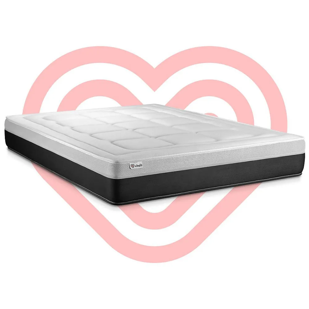 Matelas Ressorts ensachés et mémoire de forme - Confort : Ferme>Vitalit Sale