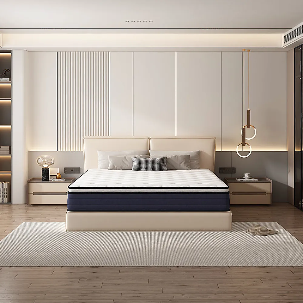 Teeno Matelas à Ressorts ensachés 90x190cm, 25 cm d'épaisseur* Matelas