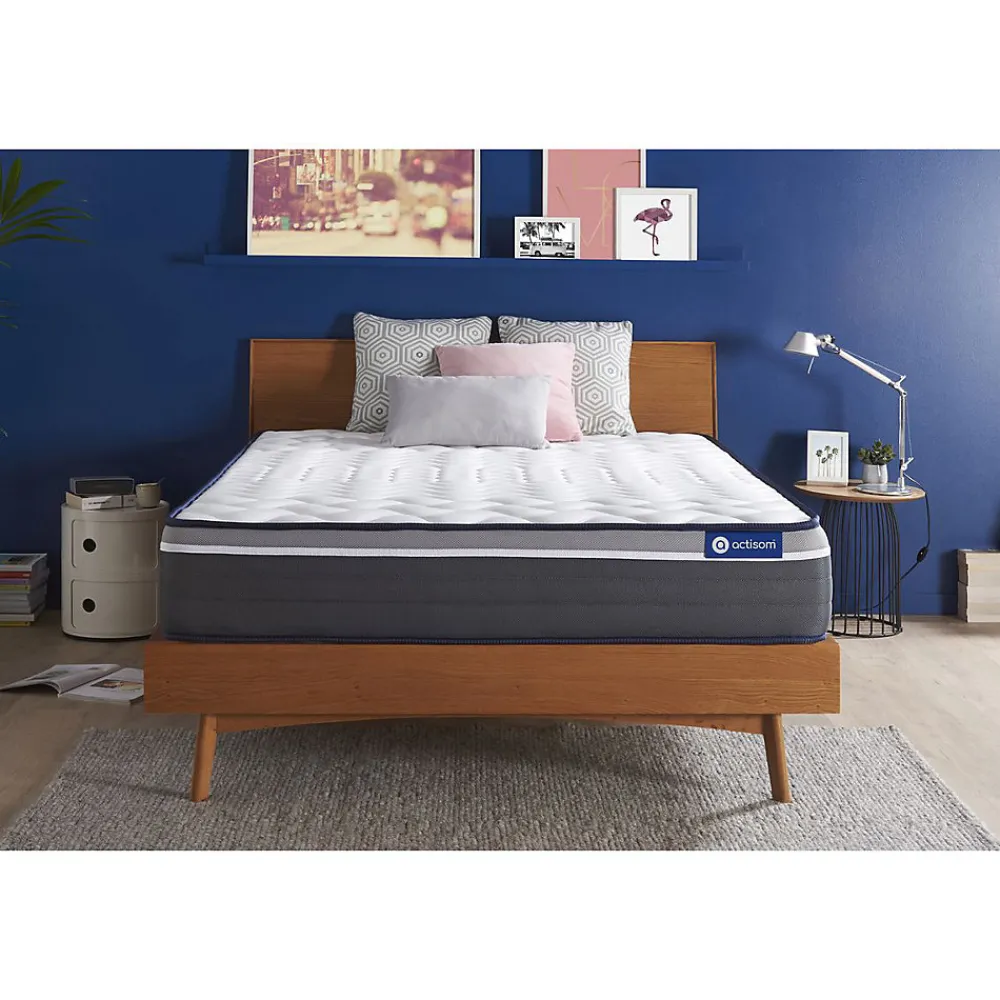 Matelas Ressorts ensachés et mémoire de forme - Confort : Très ferme>Actisom