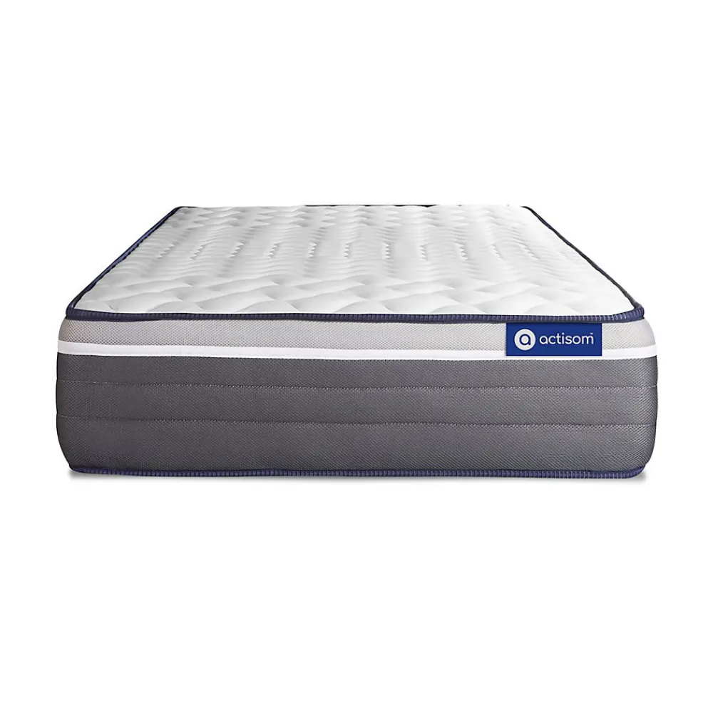 Actisom Matelas Ressorts ensachés et mémoire de forme - Confort : Très ferme* Matelas