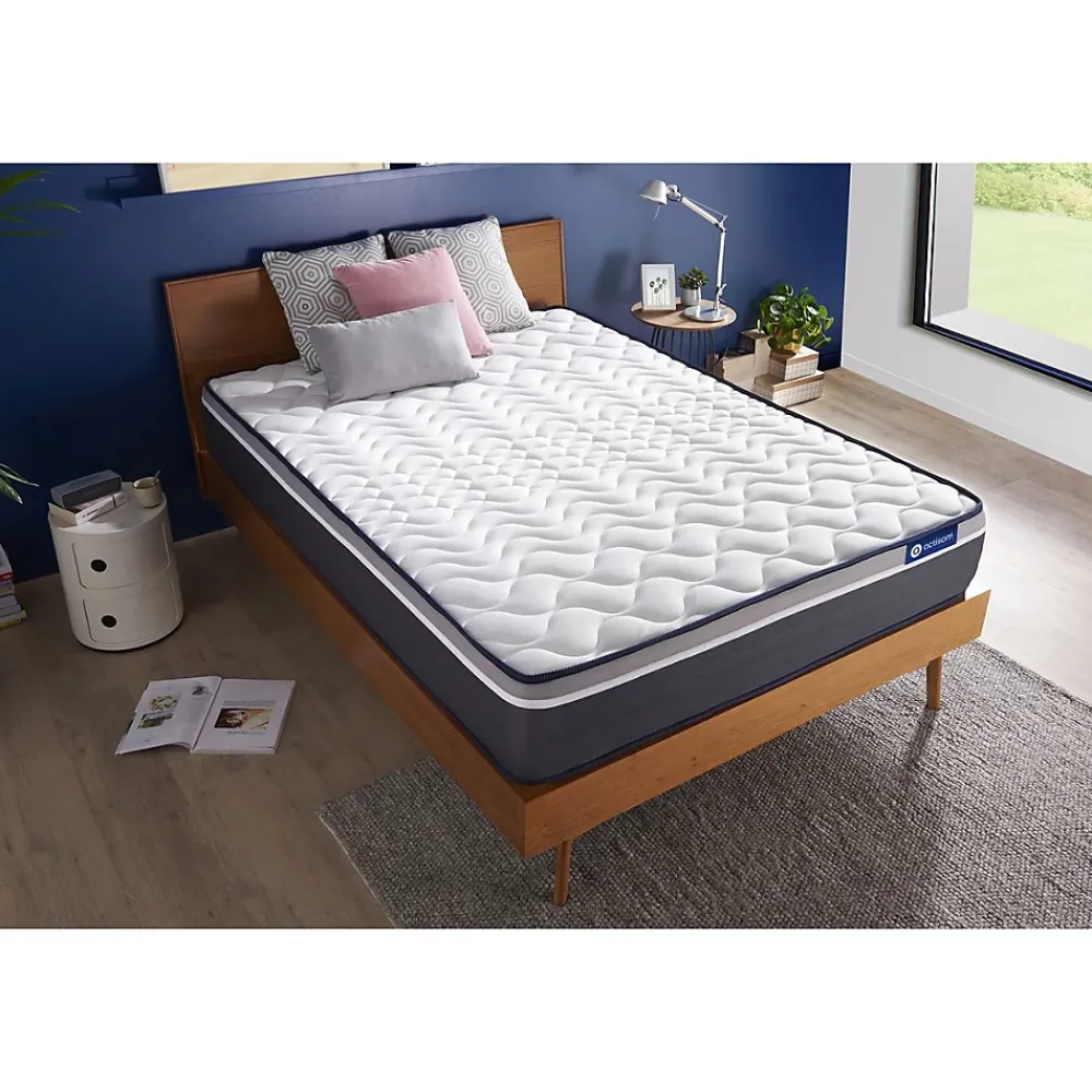 Actisom Matelas Ressorts ensachés et mémoire de forme - Confort : Très ferme* Matelas