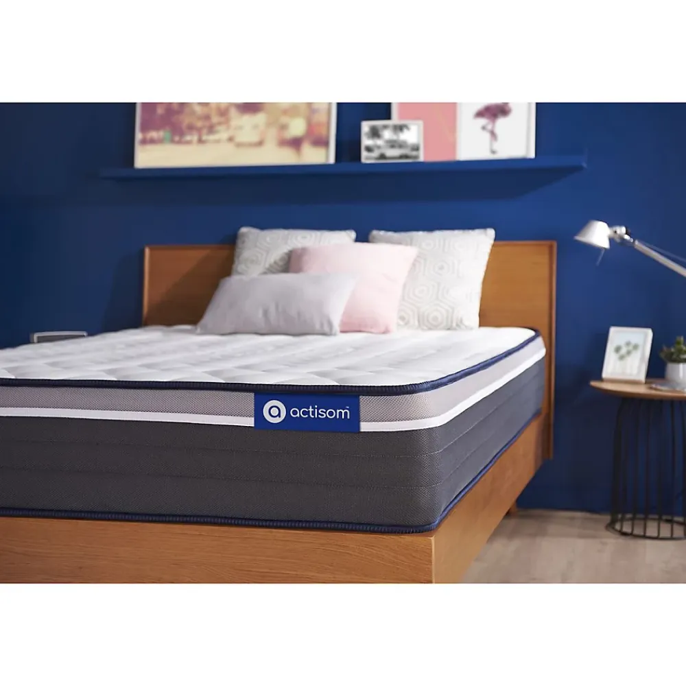 Actisom Matelas Ressorts ensachés et mémoire de forme - Confort : Très ferme* Matelas