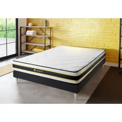 Sleepfit Matelas Ressorts ensachés et mémoire de forme - Confort : Ferme* Matelas