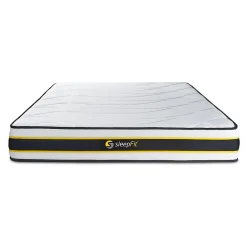 Sleepfit Matelas Ressorts ensachés et mémoire de forme - Confort : Ferme* Matelas