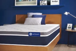 Actisom Matelas Ressorts ensachés et mémoire de forme - Confort : Mi-ferme* Matelas