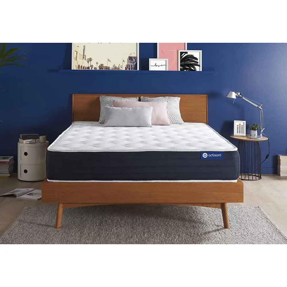 Actisom Matelas Ressorts ensachés et mémoire de forme - Confort : Equilibré* Matelas