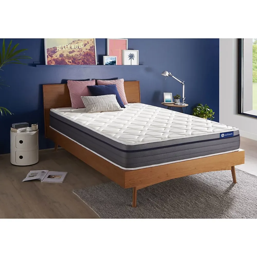 Actisom Matelas Ressorts ensachés et mémoire de forme - Confort : Equilibré* Matelas