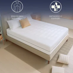 Matelas 140 X 200 Hauteur 14 cm Orthopédique Hypoallergénique Fabriqué en Italie><noscript><img width=