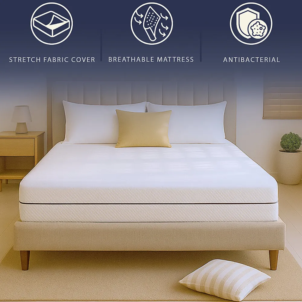 Matelas 120 X 190 Hauteur 18 cm Orthopédique Hypoallergénique Fabriqué en Italie>The White Stone Sale