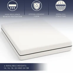 Matelas 90 X 200 Hauteur 20 cm Orthopédique Hypoallergénique Fabriqué en Italie>The White Stone Sale