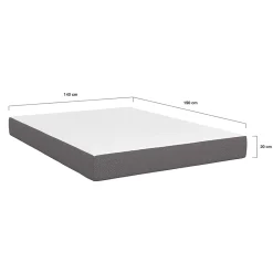 IDMarket Matelas 140 x 190 cm à mémoire de forme STELLA épaisseur 20 cm* Matelas