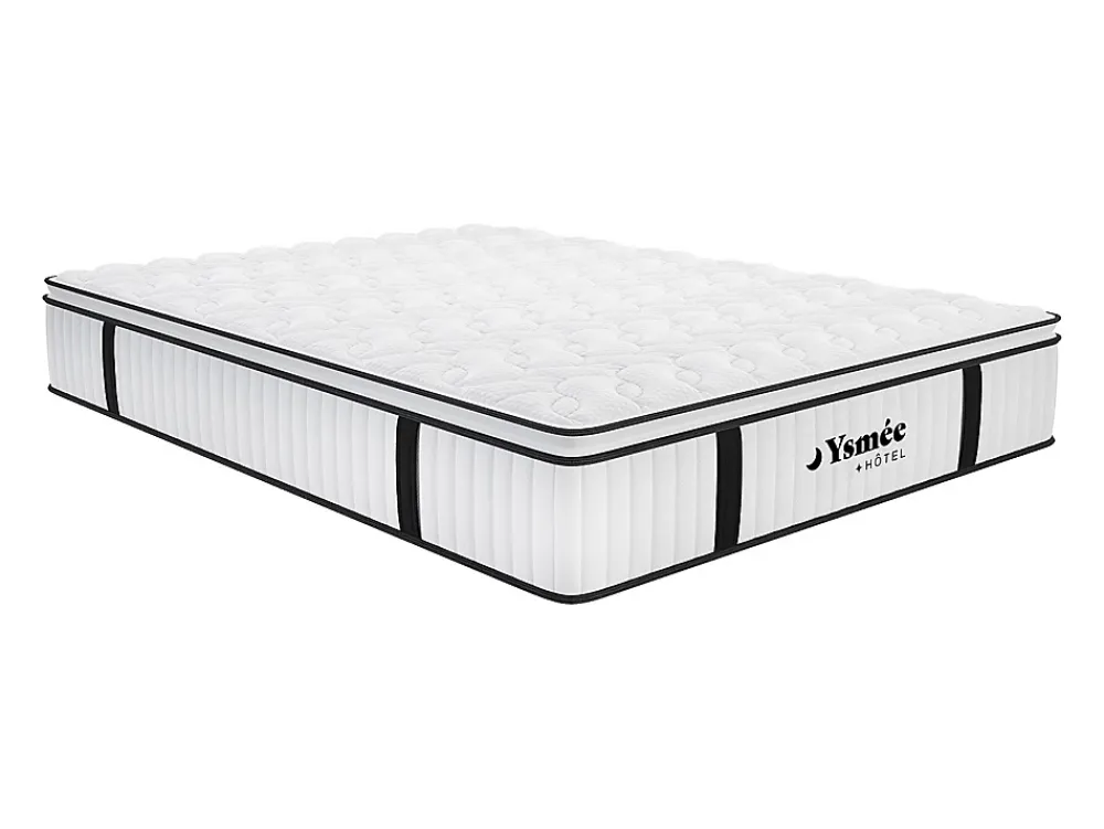 Vente-unique Matelas 180 x 200 cm anti-feu ressorts ensachés et surmatelas intégré ép.28cm - DELICE de YSMÉE HÔTEL* Matelas