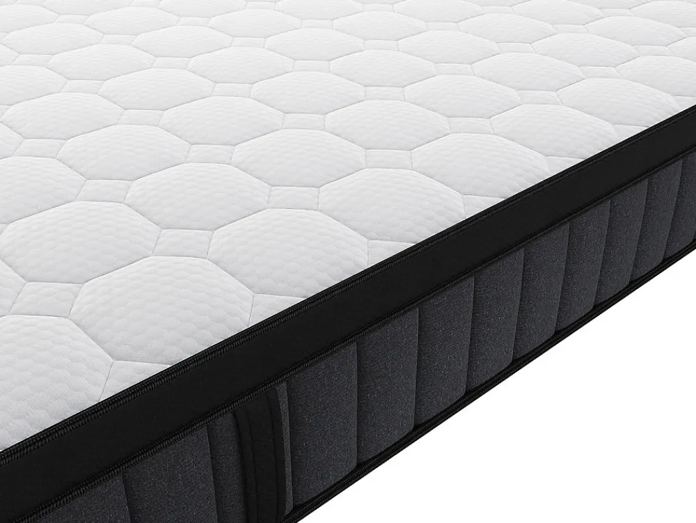 Matelas 160 x 200 cm hybride ressorts ensachés 7 zones et gel à mémoire de forme ép.25cm - TOLCA de YSMÉE>Vente-unique Online