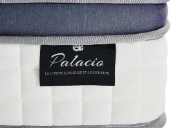 Vente-unique Matelas 180 x 200 cm hybride ressorts ensachés 7 zones et mémoire de forme ép.25cm - MALAO de PALACIO* Matelas
