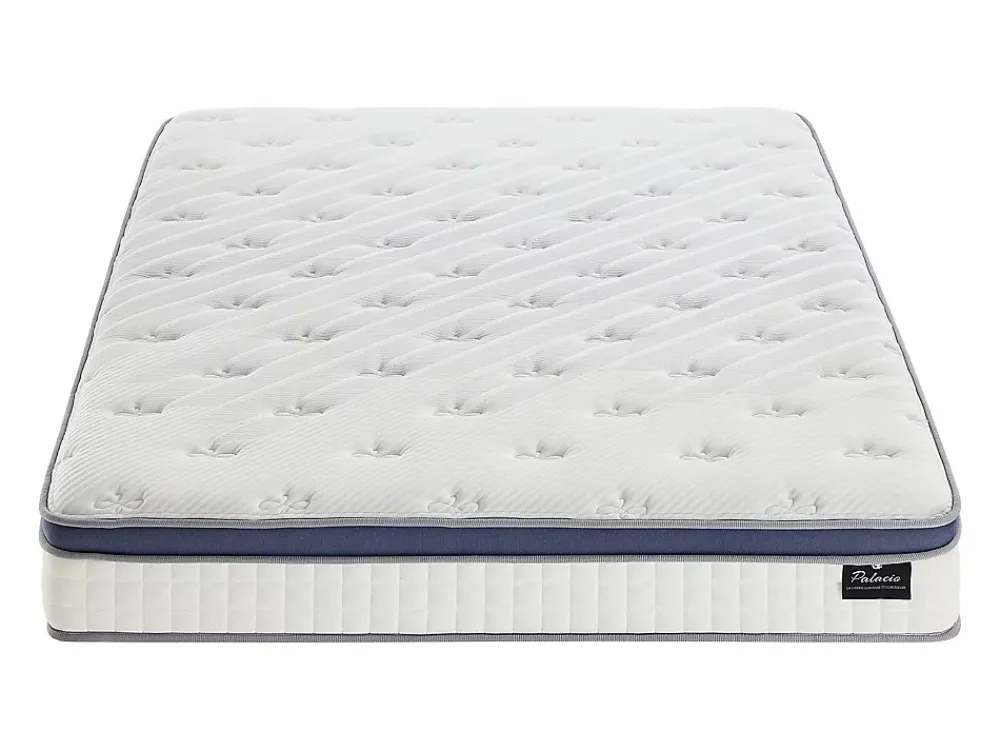Vente-unique Matelas 180 x 200 cm hybride ressorts ensachés 7 zones et mémoire de forme ép.25cm - MALAO de PALACIO* Matelas