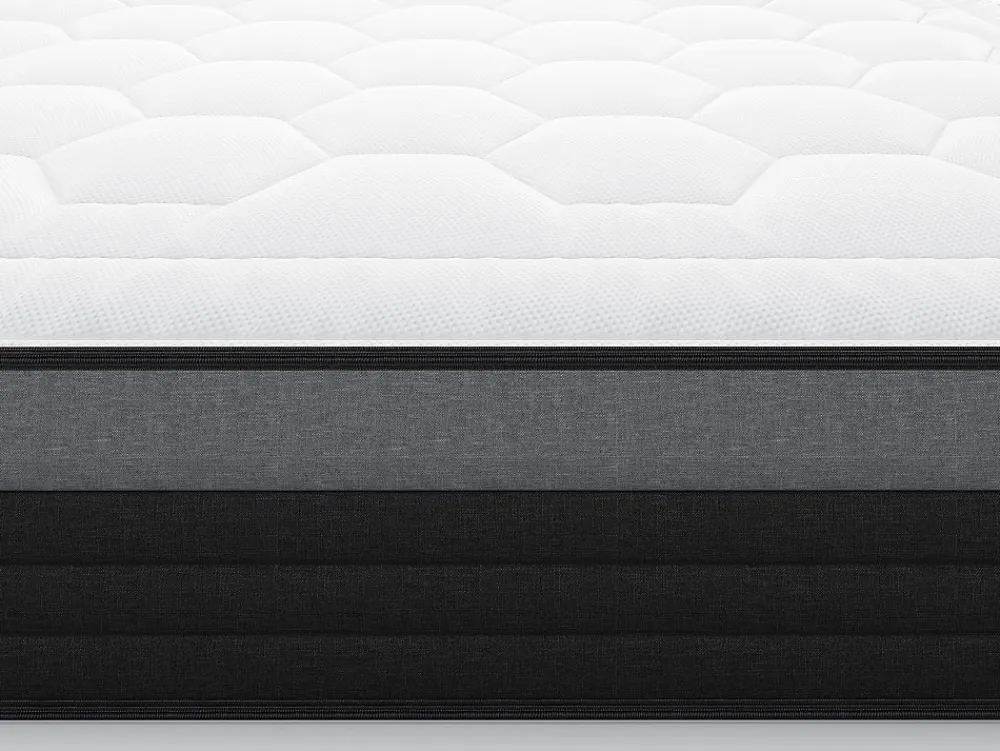 Matelas 160 x 200 cm hybride ressorts ensachés 7 zones et mémoire de forme ép.25cm - AMARANTE de NATUREA>Vente-unique Hot